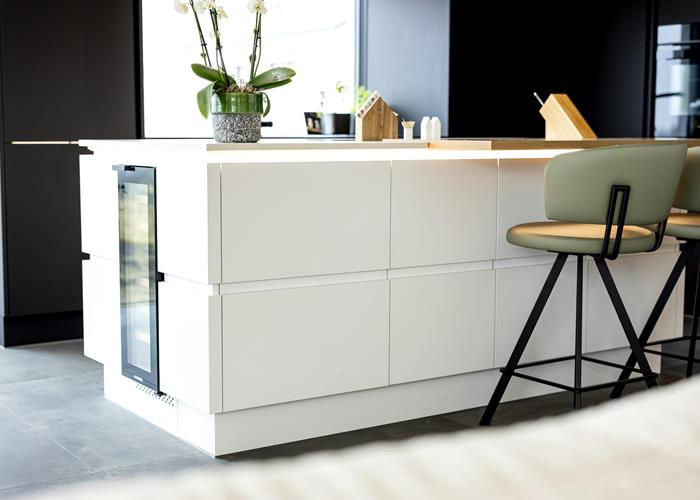 Une cuisine pensée autour de contrastes affirmés