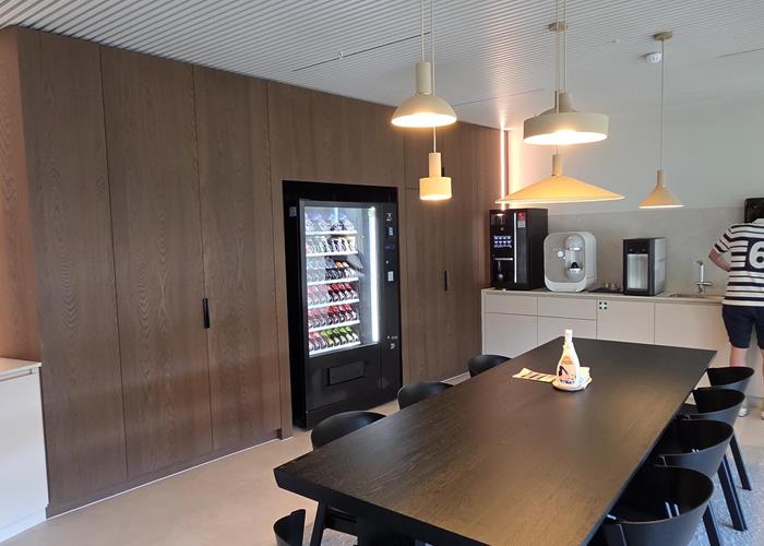 Coffee corner - Aménagement des espaces de travail pour la compagnie d’assurances belge